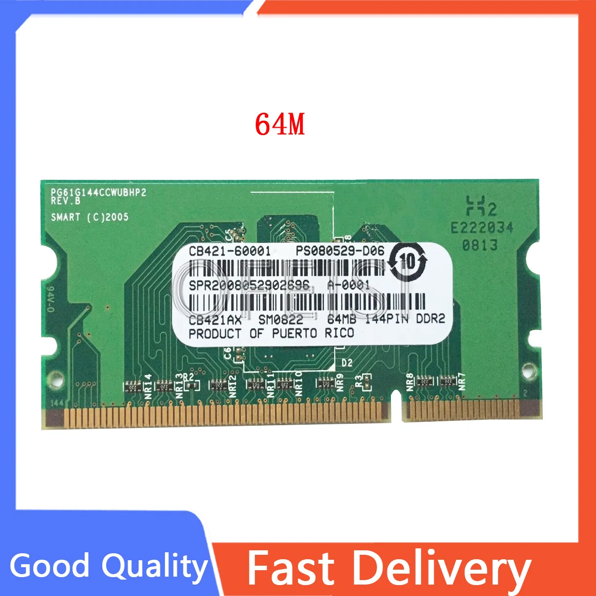 New CC409-60001 CB423A CB421-60001 Memory 64M 32M 16M For HP CP5225 5225 P3015 P2015 P3005 2055 1312 CP2025 1415