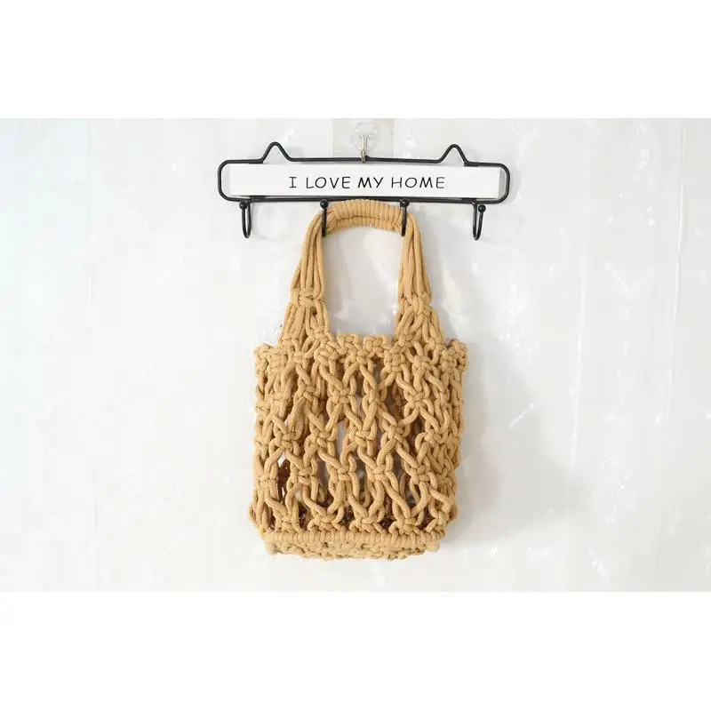 New Cotton Rope Handbag Summer Straw Bag Beach Bag a6262