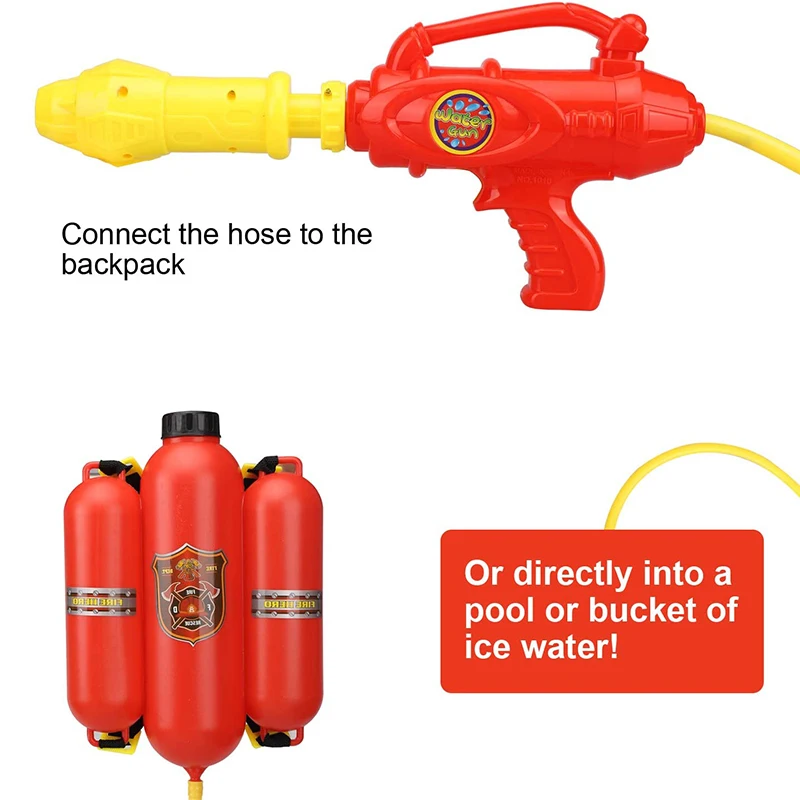 Fireman Backpack Water Gun Toy Sprayer for Children Pistol Water Guns For Kids Beach Outdoor Toys for Summer Extinguisher Soaker