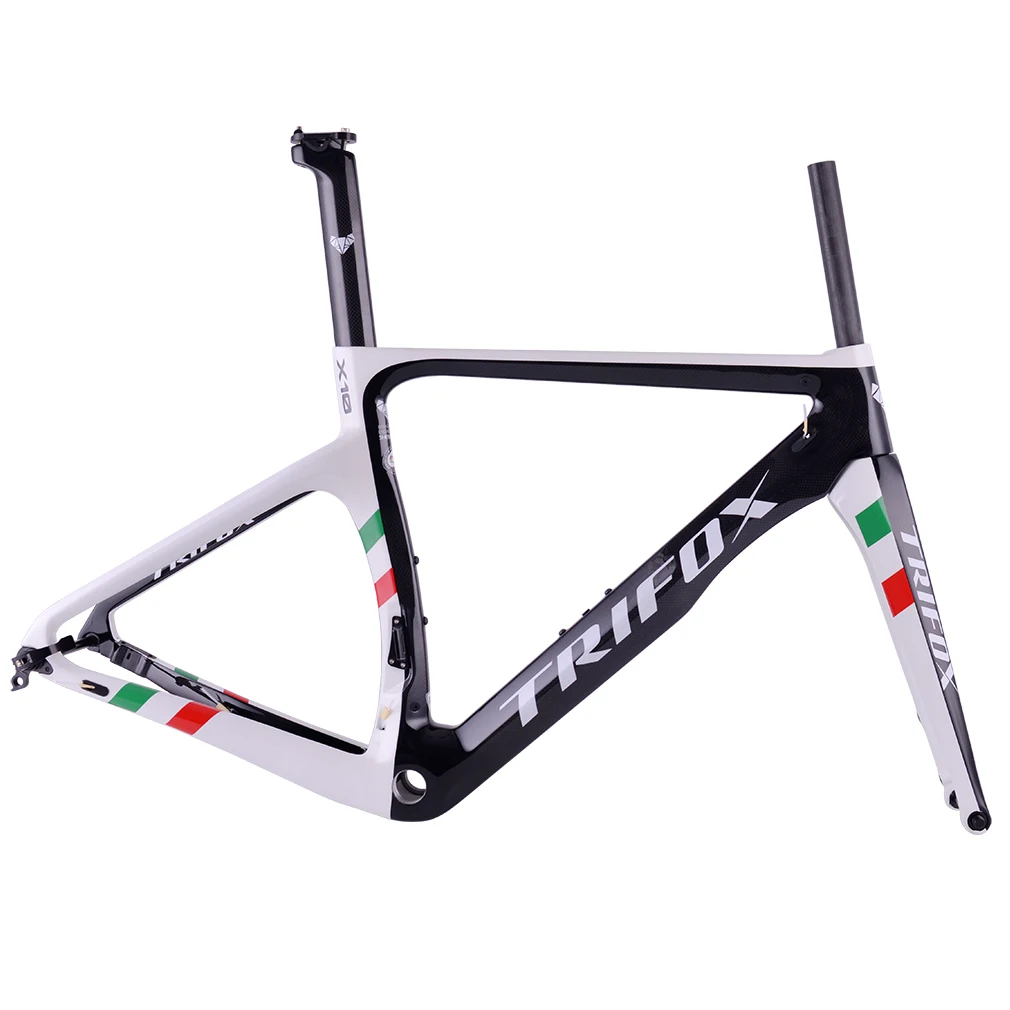 

TRIFOX Full Carbon Road Bicycle Frame Light Weight 700C Carbon Road Bike Frame UD Di2 Cycling Frame x10