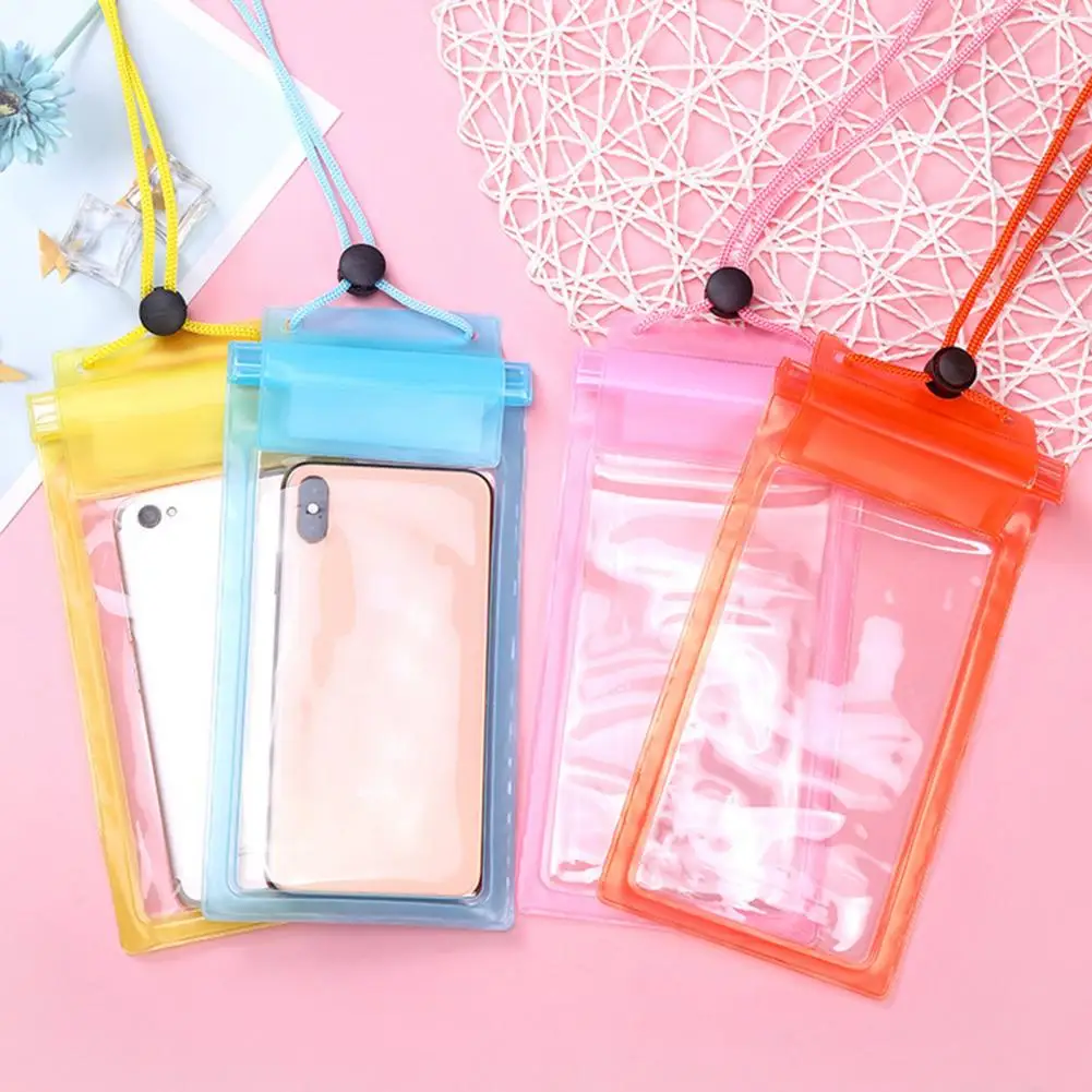 Universal Waterproof Mobile Phone Case for iPhone 6 Plus Clear Sealed Underwater All Cell Phone Swimming Pouch Cover Waterproof