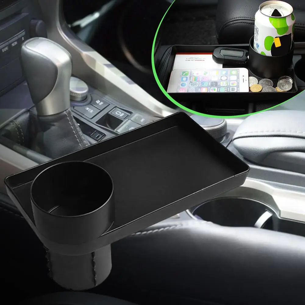 Cup Holder Tray For Car  Space-saving Car Tray For Eating  Useful Auto Accessory With Stable Placement For Cars Trucks RVs. SU