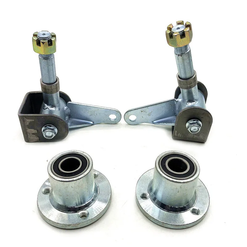 Husillo de nudillo de rueda de 5 o 6 pulgadas con cubo de rueda apto para 110cc, 168, 200F, Go Kart, Buggy, ATV, UTV, piezas de Quad Bike
