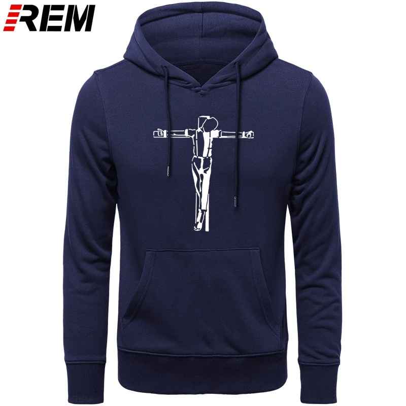 REM Crucified Skinheads Skins Trojan Printed Male Harajuku Men's Hoodies, Sweatshirts