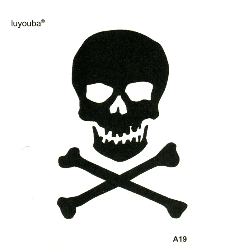 Skull Temporary Tattoo Sticker Fake Tattoo Fake Tattoo Waterproof Tattoo Men Henna Tattoo Stickers Tatuaje Temporal