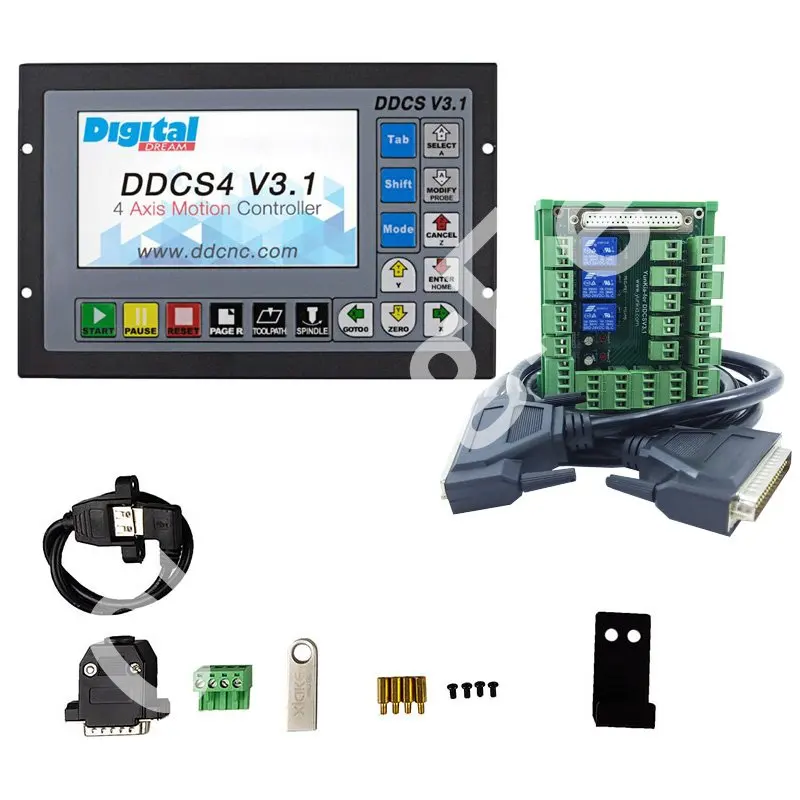 DDCSV3.1Upgraded wersji 3-w ramach osi 4 osi cnc kontroler + elektroniczny drogomierz w trybie offline motion system kontroli zamiast mach3