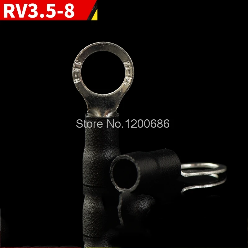 

RV3.5-8 introduction of pre-insulated round cold crimp terminal O-type terminal 100 brass