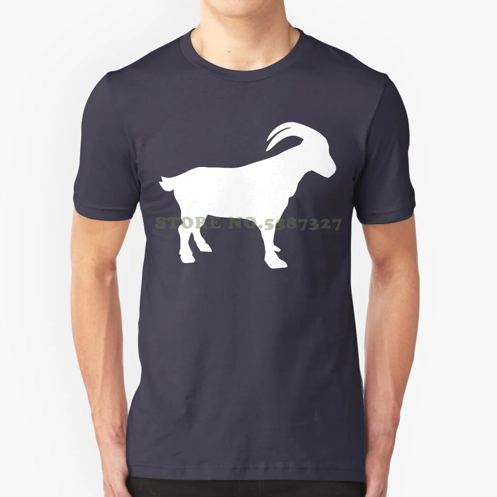 Screen Printing T Shirts Goat With Horns Novelty Men Short O Neck Tees Cheap Sale 100% Cotton Kawaiis For Boys