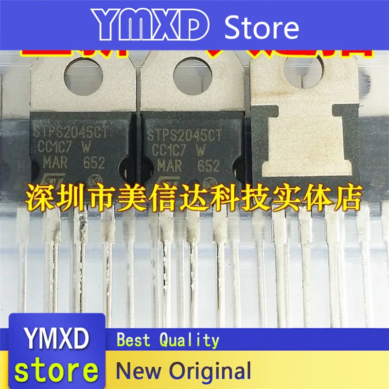 

10pcs/lot New Original STPS2045CT 20A 45V Schottky Diodes TO-220 In Stock