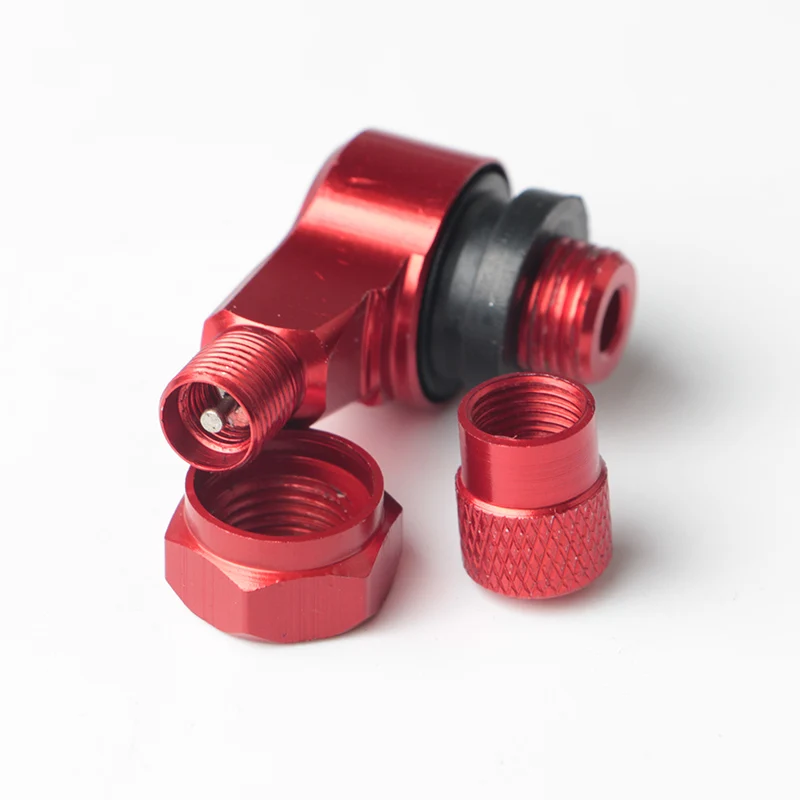 2pcs 90 Degree Angle Aluminum Alloy Valve Stem Motorcycle Wheel Tire Tubeless Valve Stems For Rim Wheel Parts CNC Motorcycle Rim