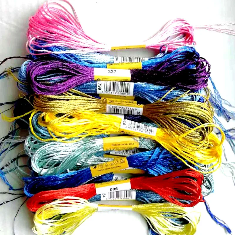 Cross stitch silk thread, mercerized  cross stitch    threads   / cross stitch embroidery thread / Custom     threads  colors  5