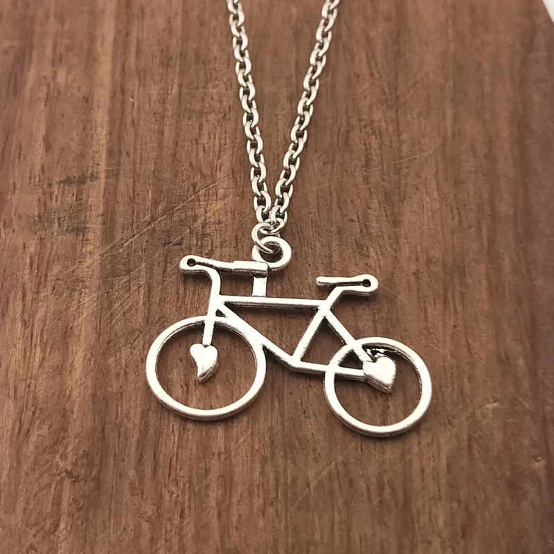 

Cute Tiny Bike Bicycle necklace for Women Best Friend Gifts Ear Jewelry Fashion Fitness Sport Stud necklace