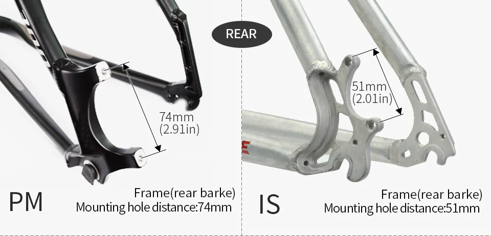JSHOU BIKE Scheibenbremsenadapter MTB-Teile PM/IS-Konverter A auf B Scheibenbremshalterung für 140 160 180 203 mm Rotor Fahrradzubehör – Detail 5