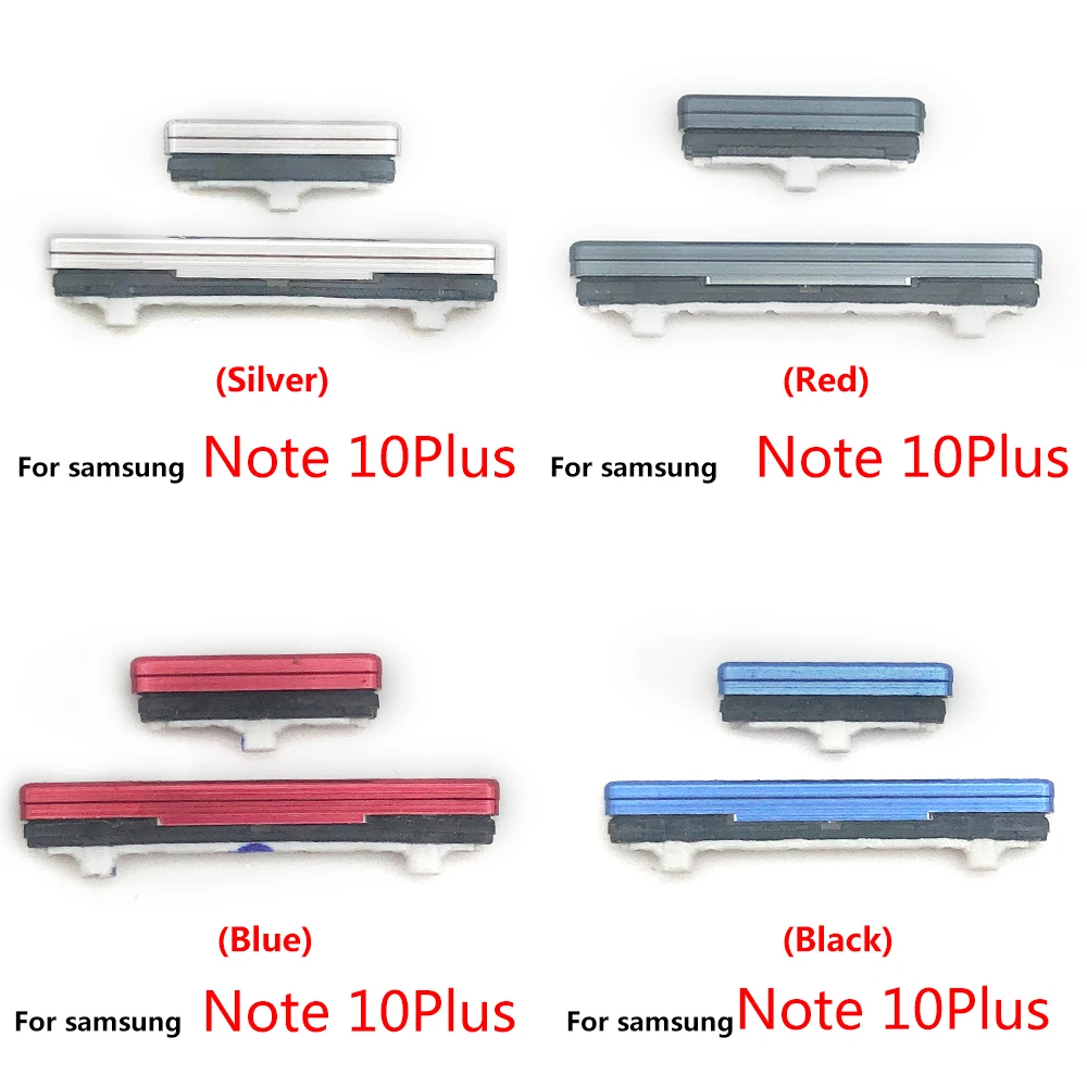 SIde Volume Button + Power ON / OFF Buttton Key Set Replacement Part For Samsung Note 9 10 Plus