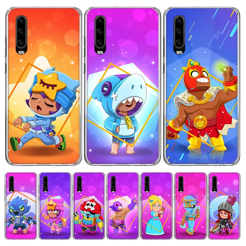 Cartoon Transparent Silicon Call Phone Case For Huawei P30 P20 P40 P50 P10 Mate 20 30 40 10 Lite Pro Casing Customized Cover