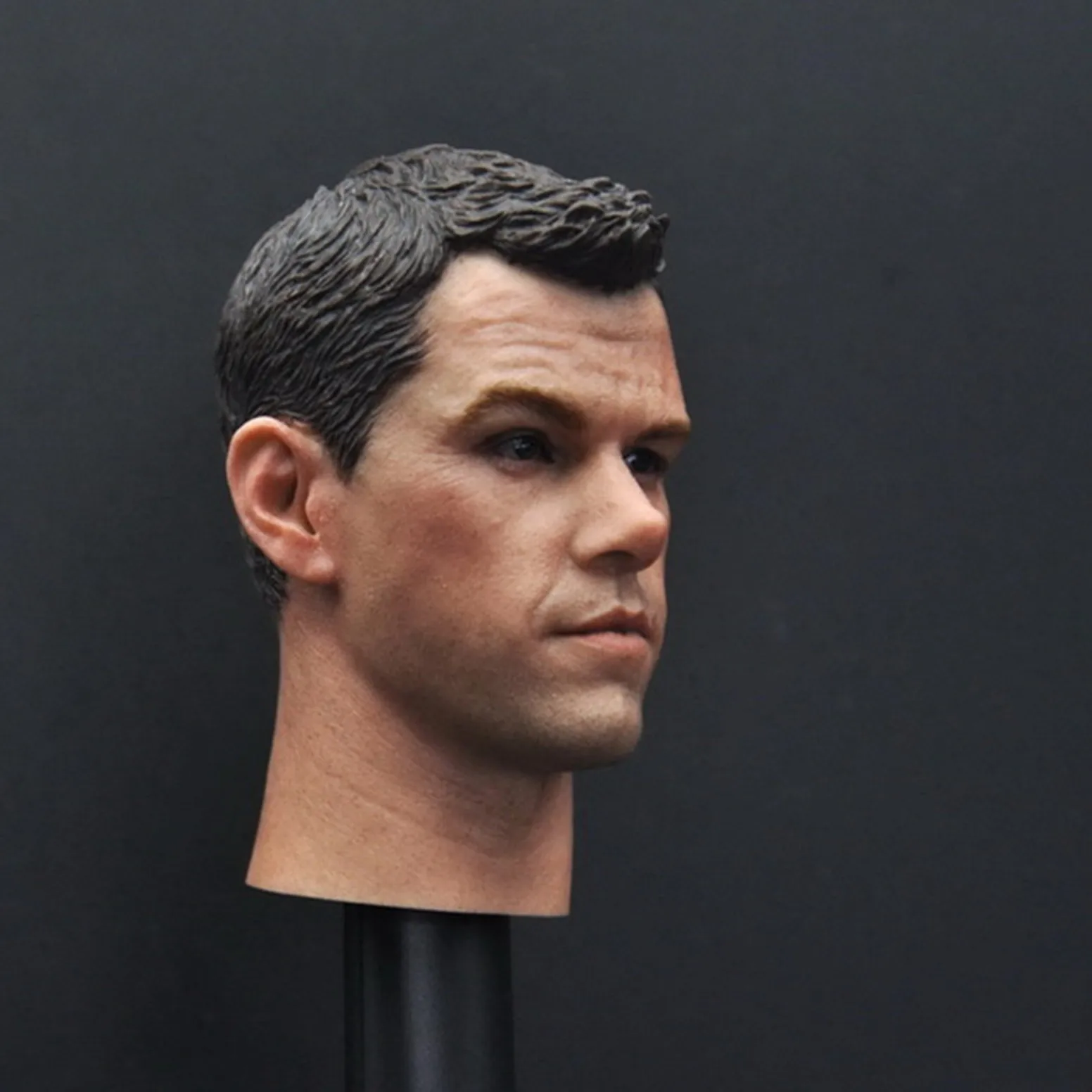 1:6 Matt Damon Bourne Identity Head Sculpt Male Carving fit 12'' Figure Set Soldier's Carving Model Doll Star DIY