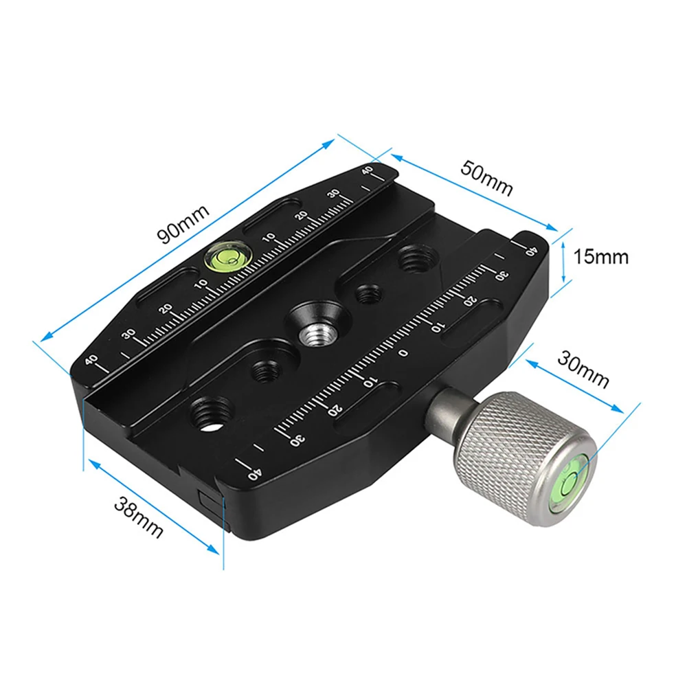CAMVATE 90mm morsetto a sgancio rapido lungo Arca Swiss Plate Standard per treppiede per fotocamera, testa a sfera, staffa, altri accessori di montaggio