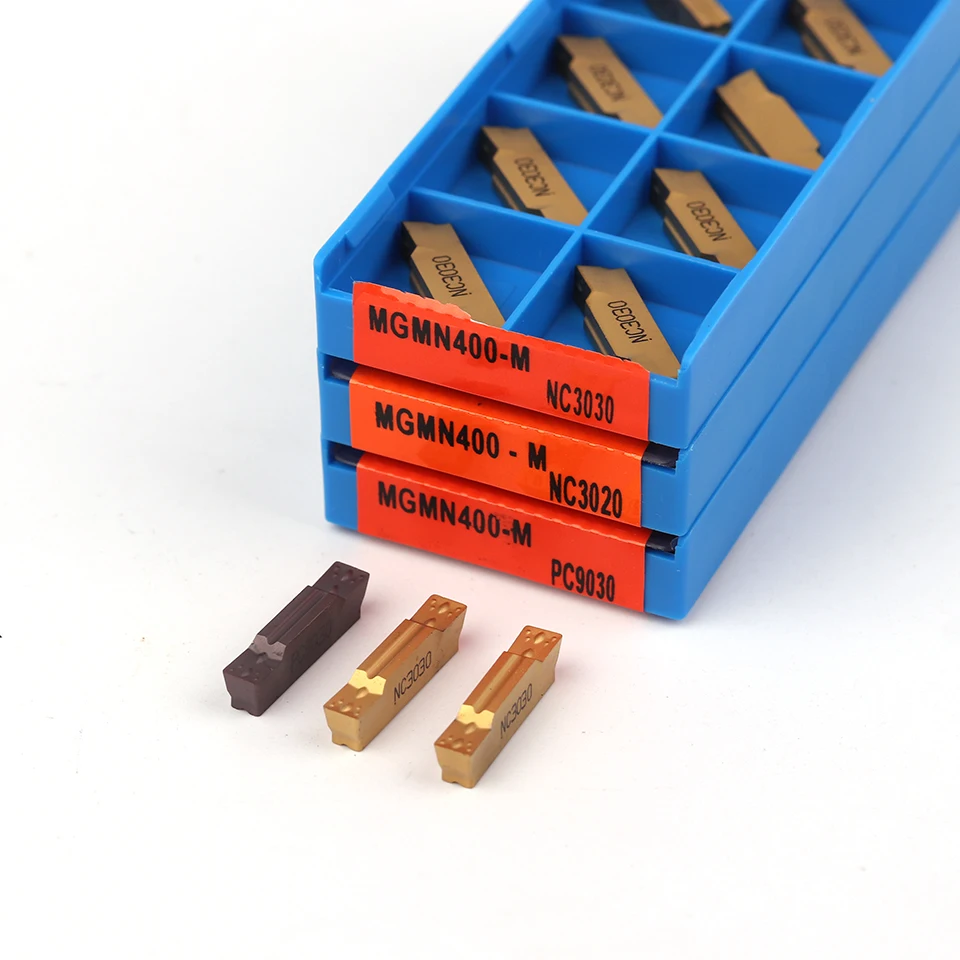 10 Chiếc MGMN400 M PC9030/NC3020/NC3030 4Mm Grooving Carbide Dạng MGMN400-M Dao Phay Biến Dụng Cụ Chia Tay và Grooving Dụng Cụ