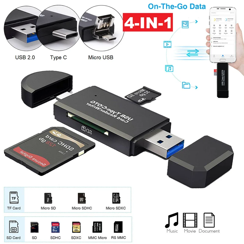 

All-in-One HIGH SPEED USB 3.0 Memory Card Reader Adapter TF Micro SD MMC SDHC