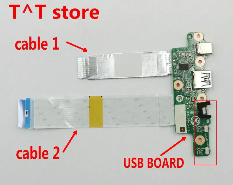 

original for Lenovo 500E 500E-81ES power botton switch USB type-C charger board 5C50Q79756 BH5736A BH5736A_V1.3 free shipping