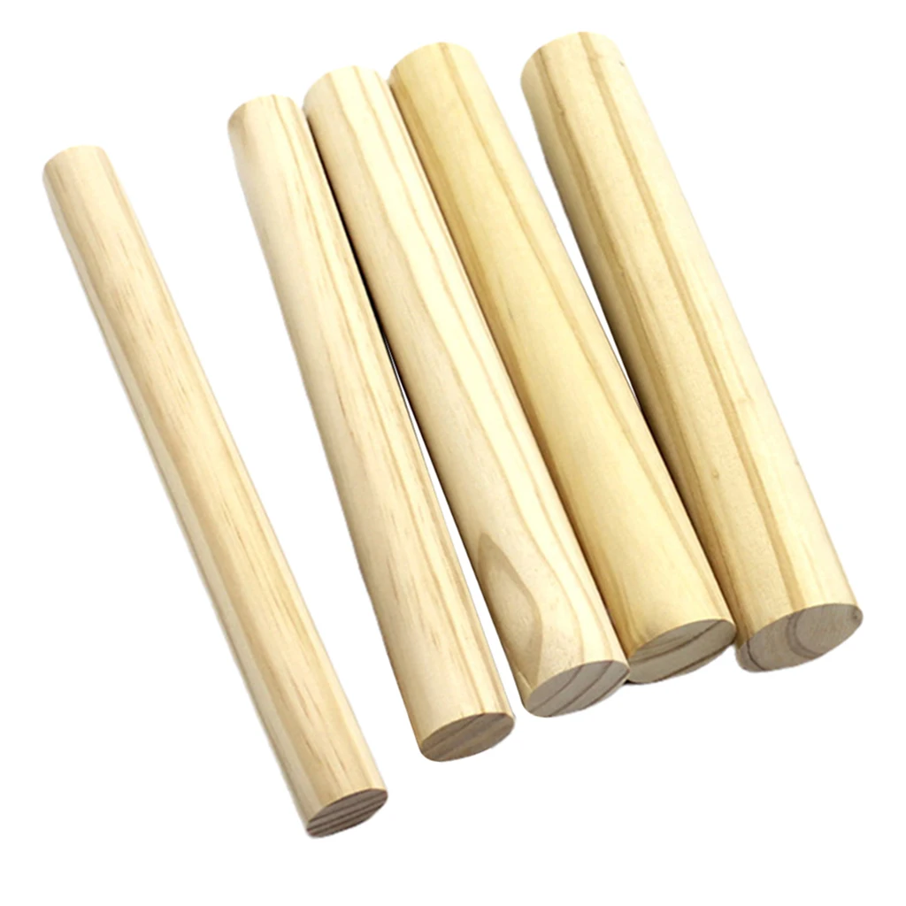 2-5pcs Diameter Pine Round Wooden Rods Sticks Premium Durable Wooden Dowel Stick Wood DIY Model Crafts Kids Gifts 2-5cm