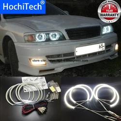 HochiTech Ultra bright SMD white LED angel eyes ring kit światła do jazdy dziennej DRL dla Toyota X100 Chaser 1996-2001 6th