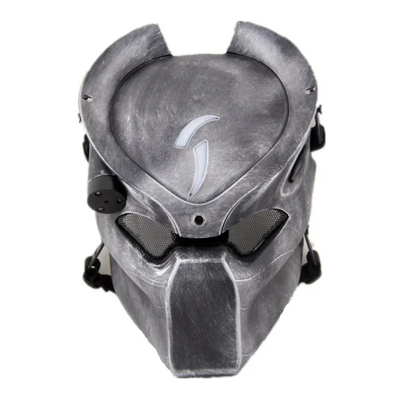 DC14 Alien Vs Predator Lonely Wolf Skull Ghost Tactical Airsoft Full Face Mask With Lamp  Halloween Party Cosplay