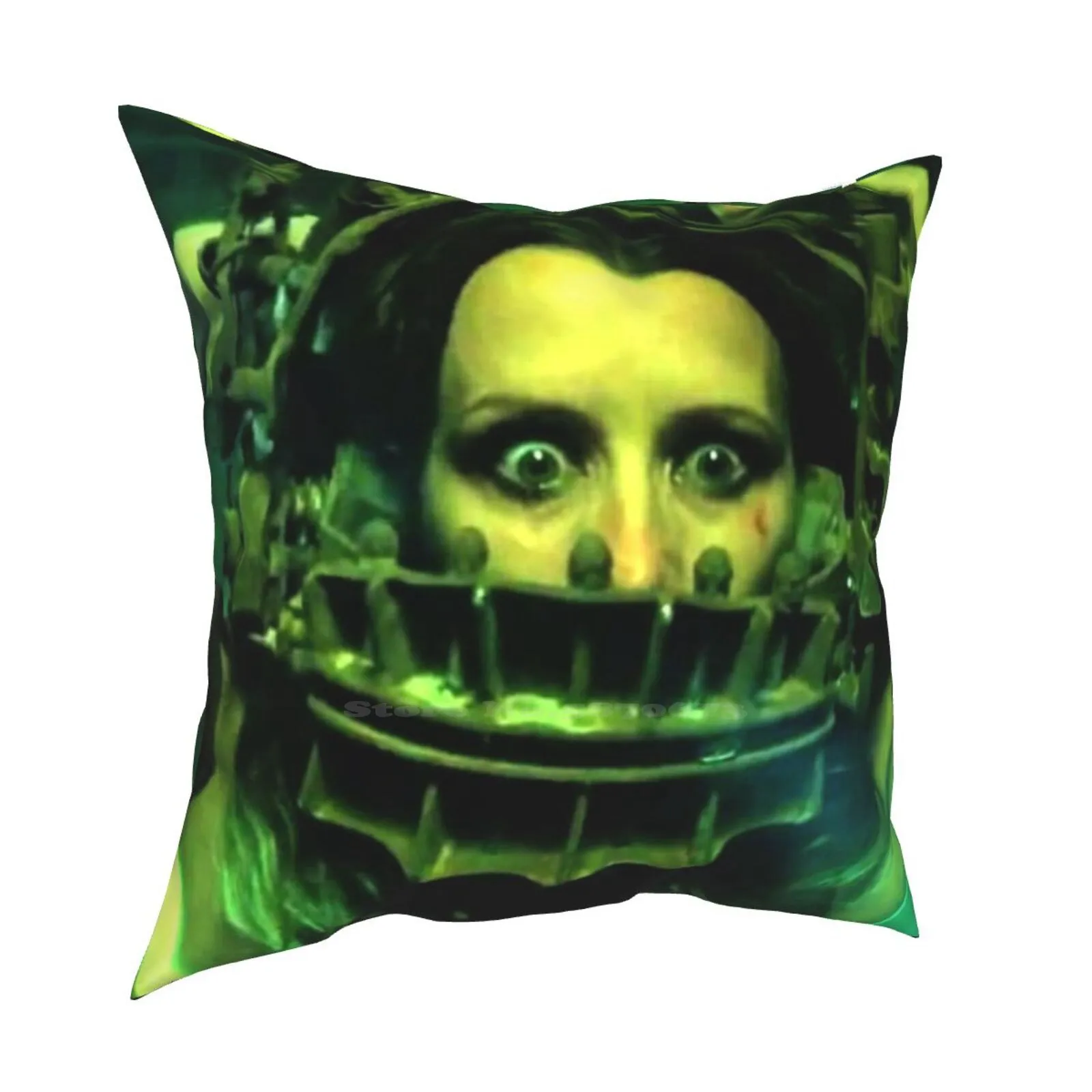 Reverse Bear Trap Saw Horror Amanda Young Movie Home Sofa Car Cushion Cover Pillowcase Reverse Bear Movie Horror Spiral Jigsaw