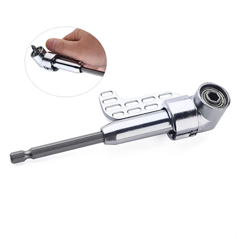 Angolo di 105 gradi Set di Cacciaviti Punte Ugelli Angolo di Adattatore del Supporto Regolabile Screw Driver Tool 1/4 "Pollici Magnetica Testa Ad Angolo