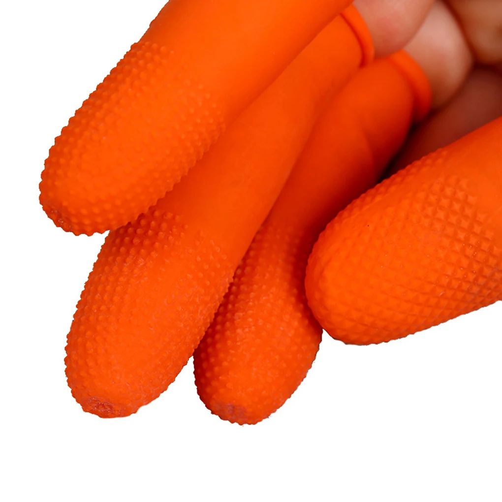 descartaveis anti static latex borracha finger cots fingertips protector luvas de cozinha antiderrapantes 100 pcs 01