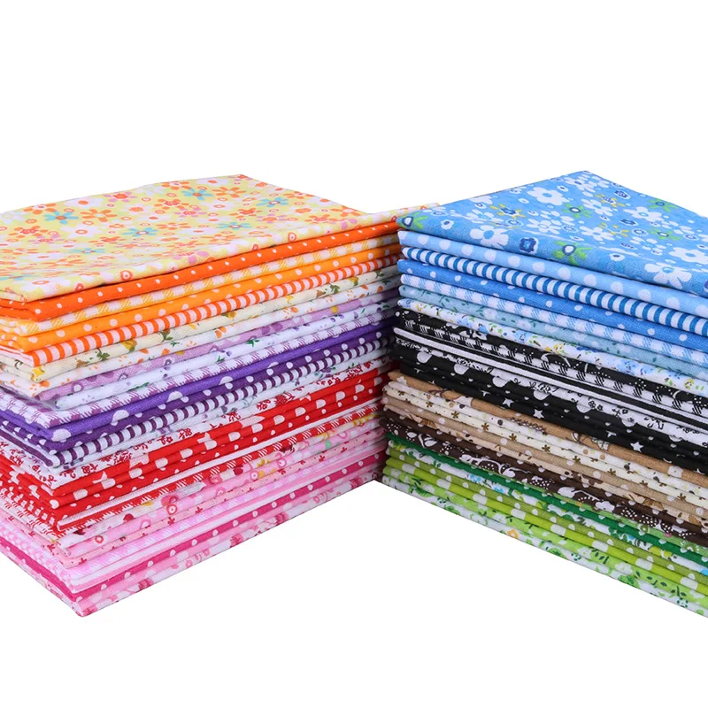 Nanchuang Thin Cotton Fabric Patchwork For DIY Handmade Sewing Scrapbook Cloth For Quilt Needlework Pattern 25x25m 7Pcs/Lot