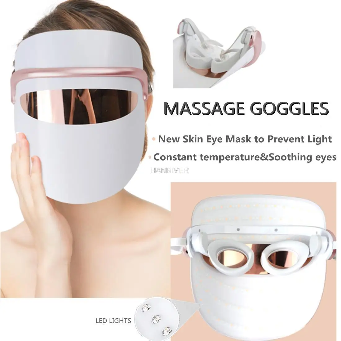 Led Masker Huidverjonging Gezichtsverzorging Gezicht Aanscherping Photon Lichttherapie Masker Anti-Aging Anti-Rimpel