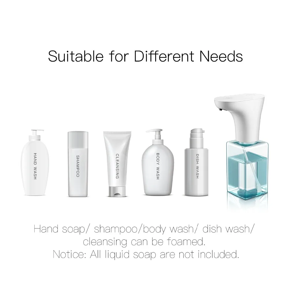 Infrared Sensing Automatic Soap Dispenser Pump IPX7 Waterproof Liquid Soap dispensador Shampoo Dispenser for Bathroom