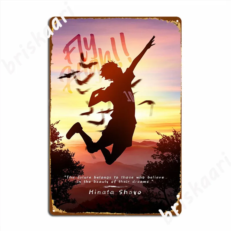 Hinata Shoyo Poster Metal Plaque Decoration Club Painting Décor Pub Garage Tin Sign Posters