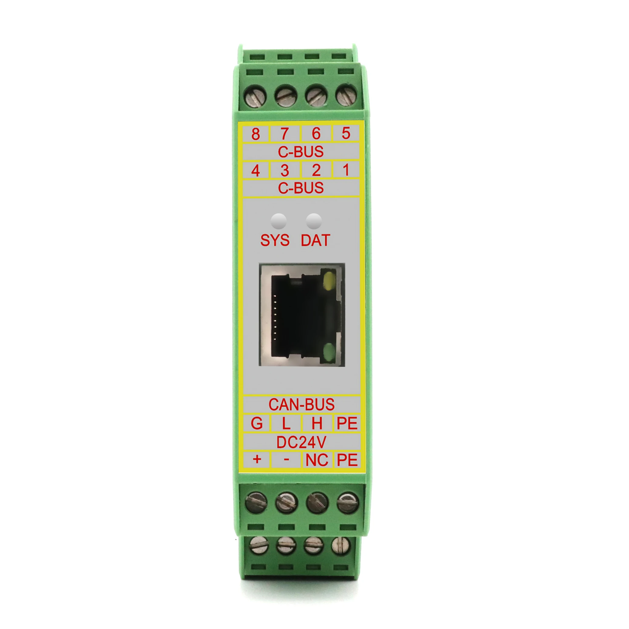 GCAN-205 Can Bus And Ethernet Converter Module Expandable Application Scope Of Canbus With Modbus TCP Protocol