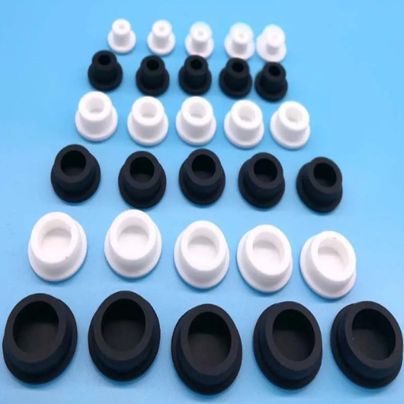 5PCS Black Silicone Rubber Plugs T Type 15.5mm-39.3mm Blanking End Cap Inserts Seal Plug Stopper Hole Caps