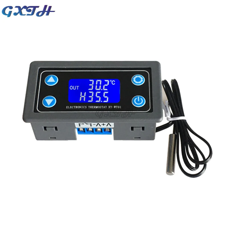 10A Thermostat Digitale Temperatur Controller DC 6V-30V Thermische Regler Thermoelement Thermostat LCD Display Sensor 12V 24V