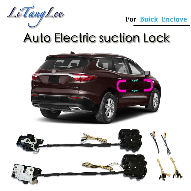 

Car Soft Close Door Latch Pass Lock Actuator Auto Electric Absorption Suction Silence Closer For Buick Enclave 2019~2021