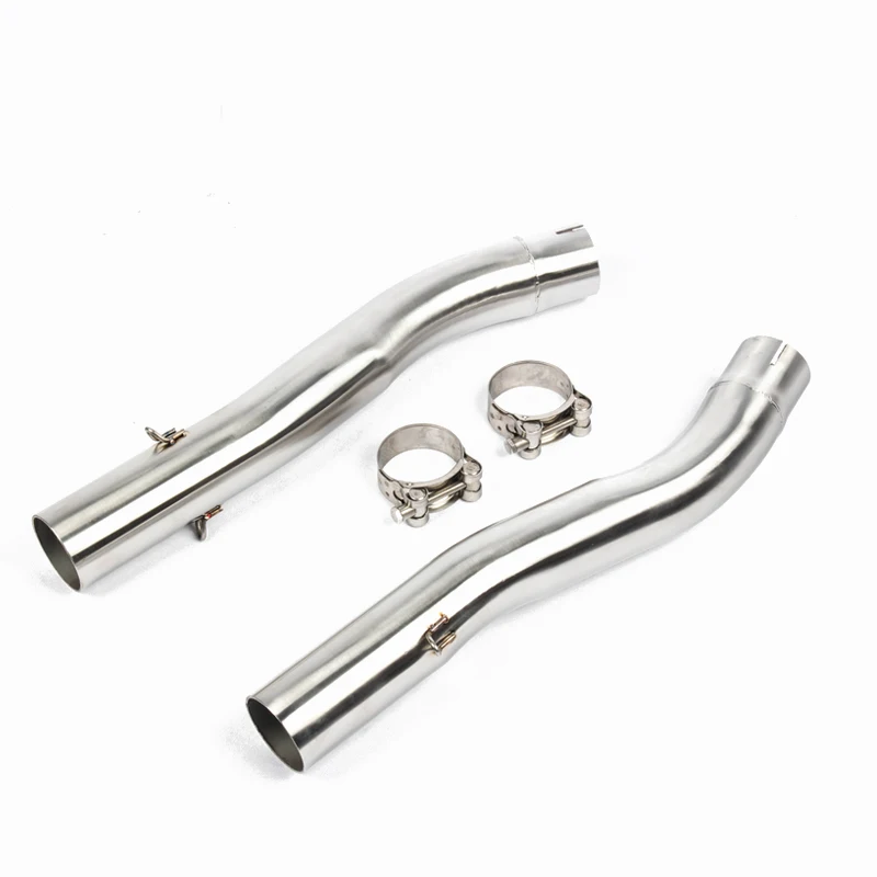 

Slip On Motorcycle Exhaust Mid Connect Tube Middle Link Pipe Stainless Steel Exhaust System For Kawasaki Z1000 2003-2006