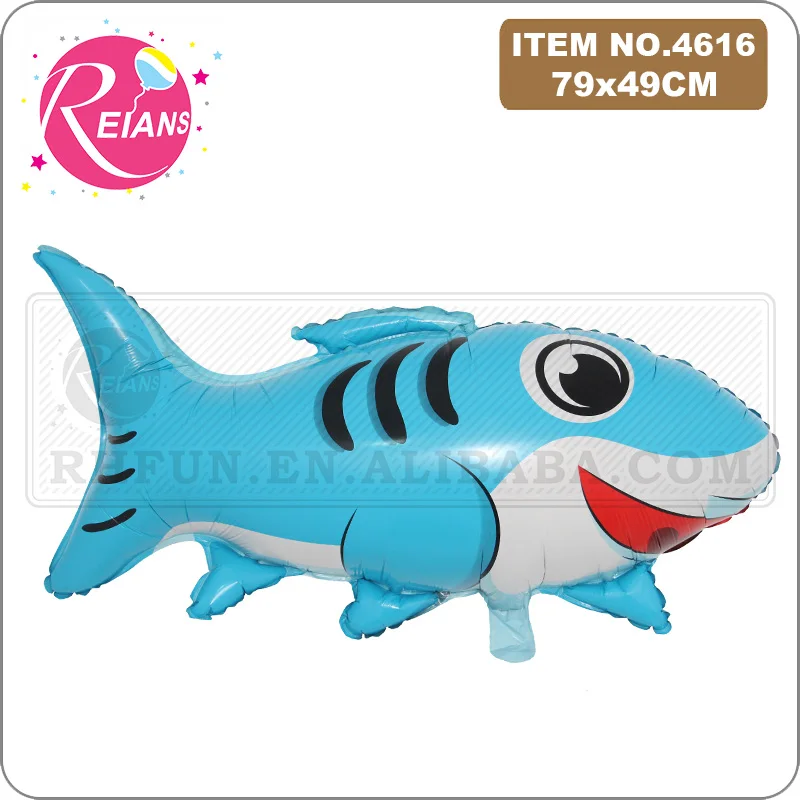 Cute sea Animal Balloons Shark Octopus Crab Whale Dolphin Fish Birthday Party Decorations Kids Toys Summer Sea Theme Baby Shower