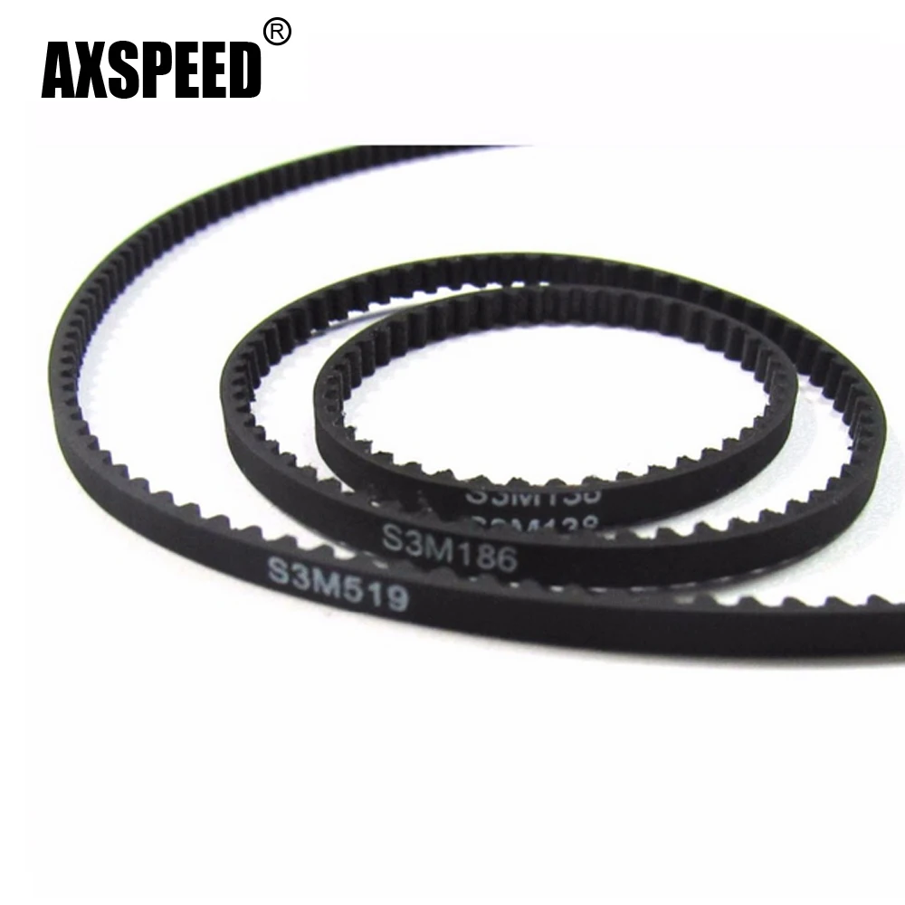 AXSPEED RC Car 138T/186T/519T Drive Transmission Belt Front Belt Pack for 1/10 SAKURA D3 CS Drift Racing Car Upgrade Accessories