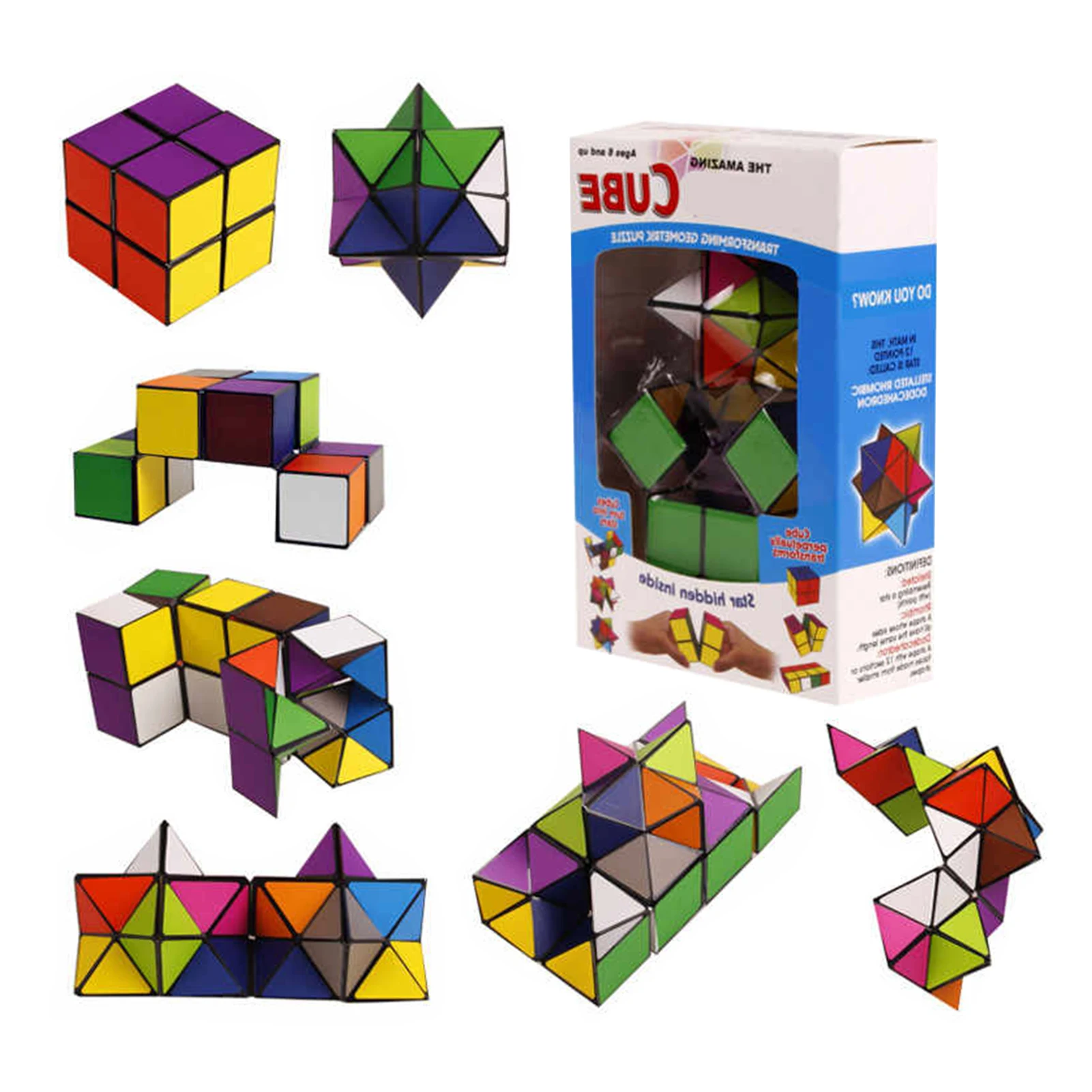 Antistress Infinite 3D Magic Star Cube Office Flip Cubic Puzzle Stress Reliever Autism Toys For Kid Adults