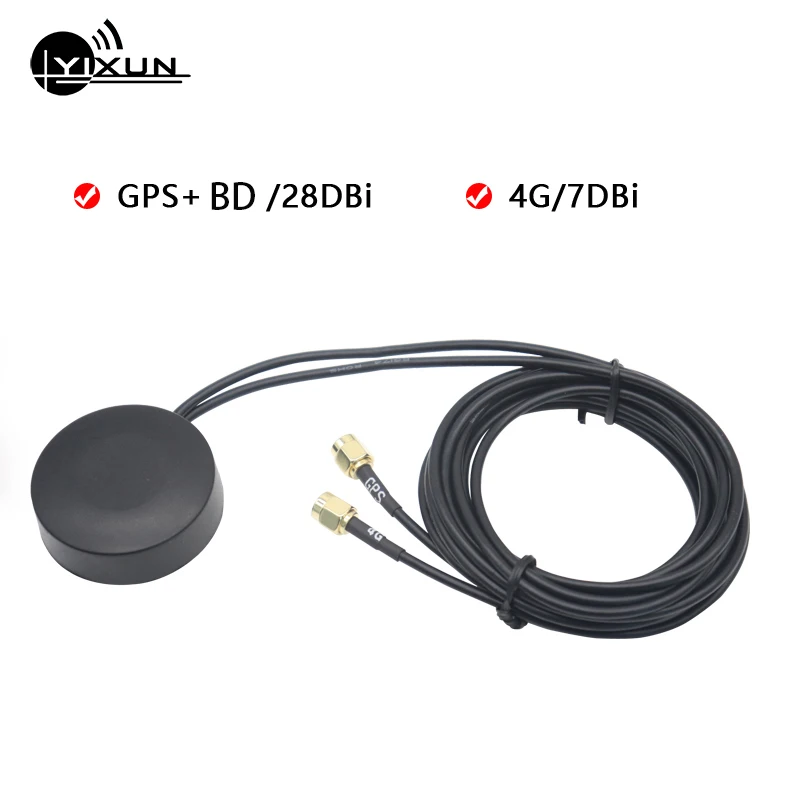 BD GPS 4G two-in-one combination antenna High gain 28dbi omnidirectional outdoor waterproof positioning cabinet antenna sma male