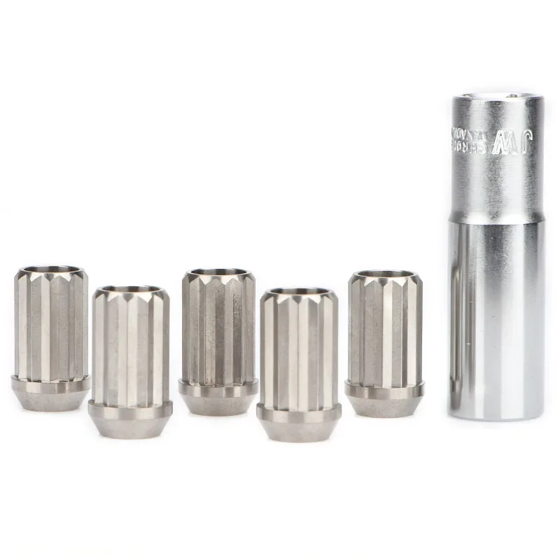 4/10 / 20PCS GR5 titanium alloy forged car tire accessories wheel lug nuts / anti-theft nut M12 * 1.5 /M12*1.25