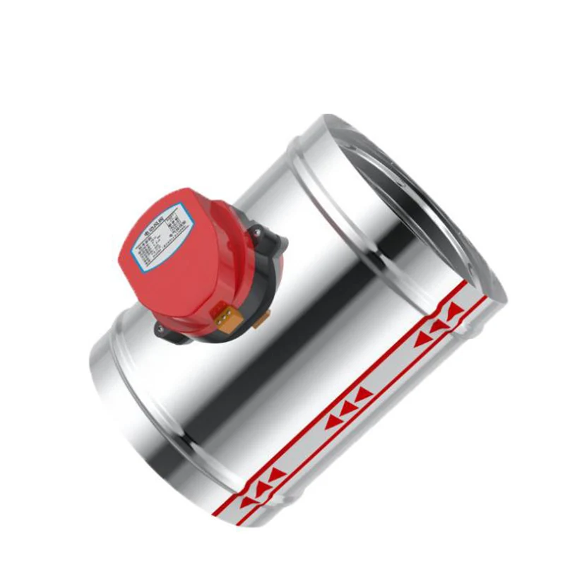 Stainless steel air damper valve electric air duct motorized damper for ventilation pipe valve air valve 51-80mm