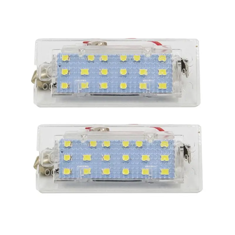 

2Pcs White CANbus LED Number License Plate Light Lamp 18 SMD 3528 For BMW E53 X5 1999-2003 E83 X3 03-10