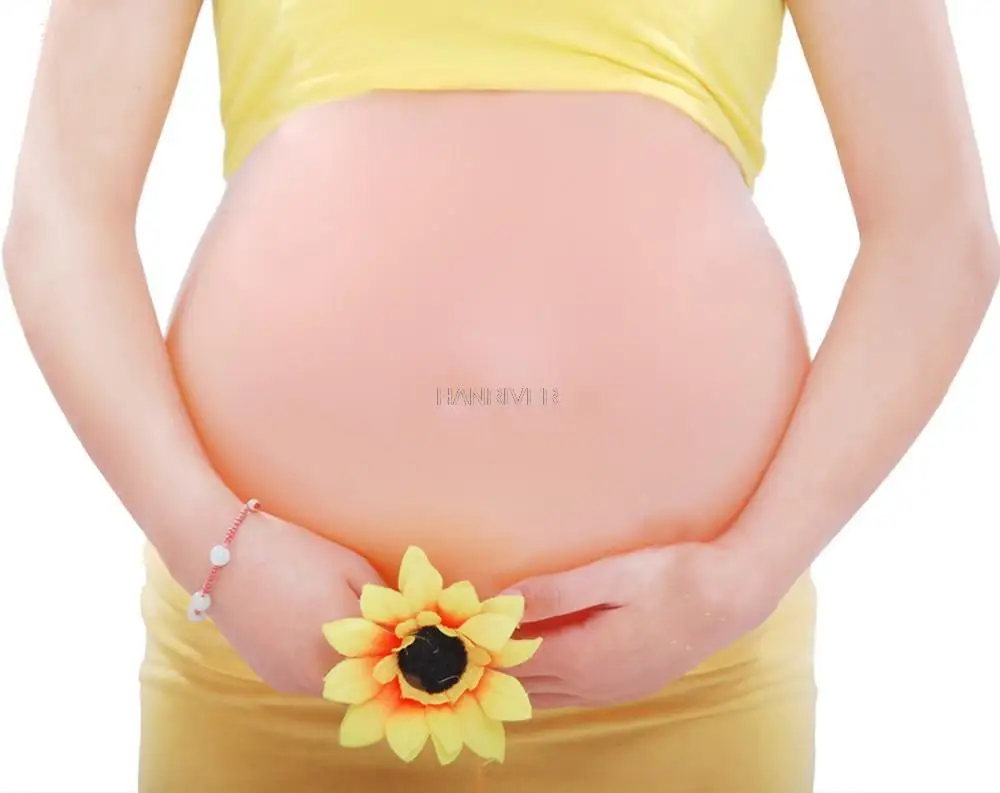 Fake belly fake pregnancy props studio fake pregnant woman simulation photo silicone belly