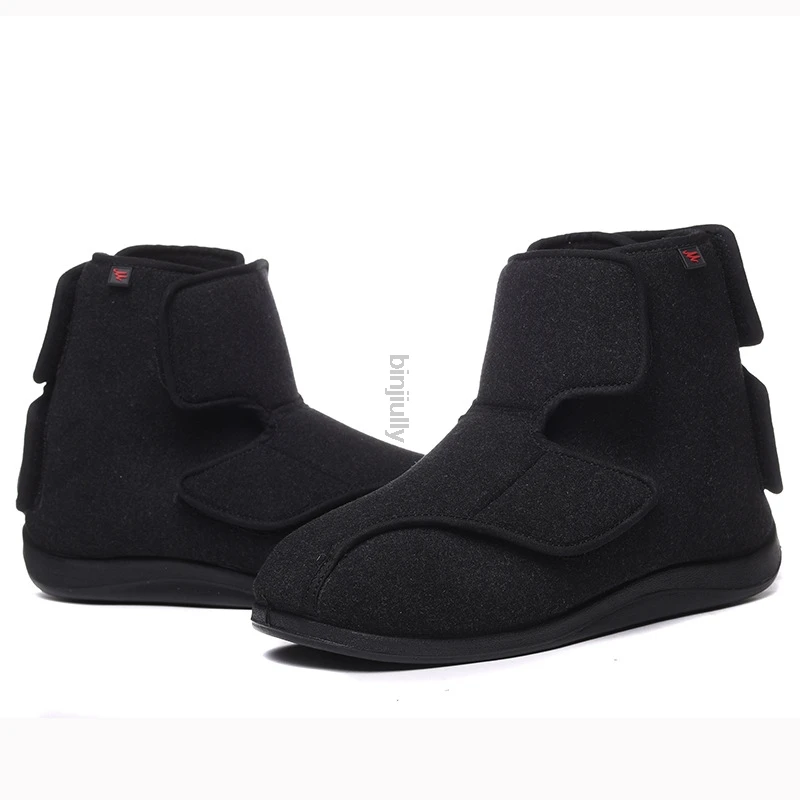 High top cloth shoes can be widened before and after adjustable flat shoes diabetic foot thumb eversion deformation fat feet can