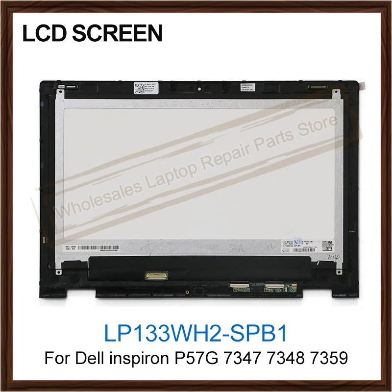 Brand New For Dell Inspiron P57G 7347 7348 7359 LCD Display Digitizer Assembly Frame LP133WH2-SPB1 N133HCE GA1 for Laptop