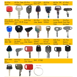 24 key Construction Ignition/Heavy Equipment Key Set for Doosan IHI JCB Bomag,New Holland,Linde,IHI,Marooka,Case,IH,,Samsung